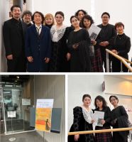 今日は東京音大100周年記念ホールで、大学院オペラの修士演奏試験（公開審査）。門下の白石若菜さんがJ.オッフェンバック作曲「ホフマン物語」から４シーン、計25分演奏。助演として3名の先生・院生にも加わって頂きながらの熱演でした。演出は新国立劇場でも大活躍されている粟國淳先生。白石さんは品格のある歌唱と深い演技で、東京音大での学びの集大成と言うに相応しい、大変素晴らしい舞台でした。そして今回もう一つ特筆すべきは見事な舞台照明。舞台自体は大型のパネル3組とクラシックな机、椅子等のシンプルな構成でしたが、粟國先生の照明プランが絶妙で、大学のホールであることを忘れてしまうような美しい舞台を作り出していました。